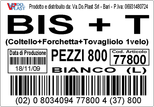 immagine del confezionamento di un kit monouso